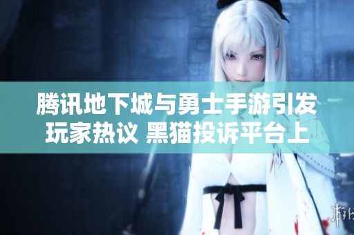 腾讯地下城与勇士手游引发玩家热议 黑猫投诉平台上声音不断