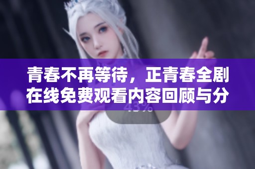 青春不再等待，正青春全剧在线免费观看内容回顾与分享