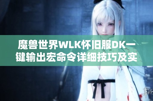 魔兽世界WLK怀旧服DK一键输出宏命令详细技巧及实用指南分享