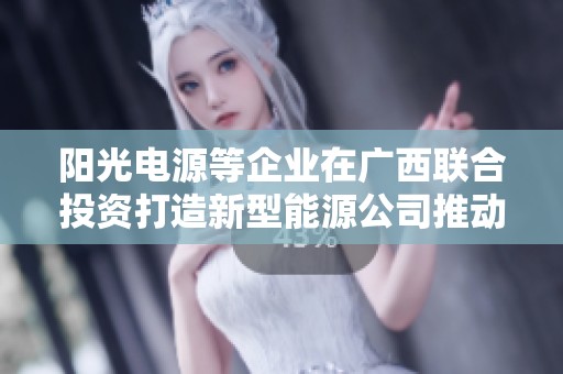 阳光电源等企业在广西联合投资打造新型能源公司推动区域可持续发展