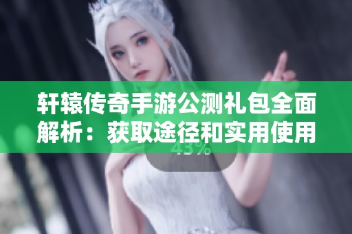 轩辕传奇手游公测礼包全面解析：获取途径和实用使用技巧分享
