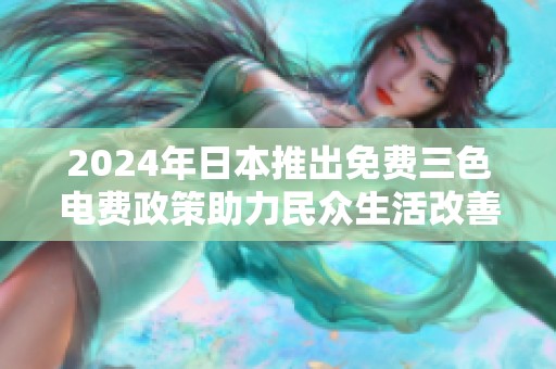 2024年日本推出免费三色电费政策助力民众生活改善