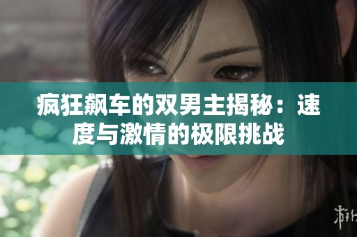 疯狂飙车的双男主揭秘：速度与激情的极限挑战