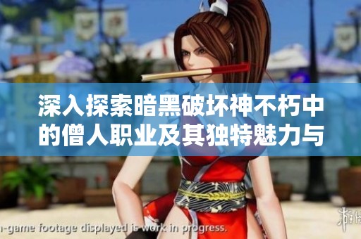 深入探索暗黑破坏神不朽中的僧人职业及其独特魅力与战斗风格解析