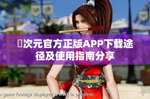 囧次元官方正版APP下载途径及使用指南分享
