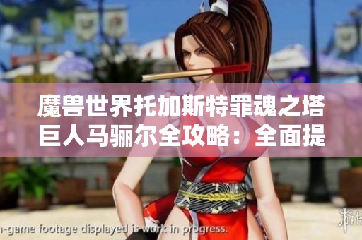 魔兽世界托加斯特罪魂之塔巨人马骊尔全攻略：全面提升你的BOSS挑战技巧与策略
