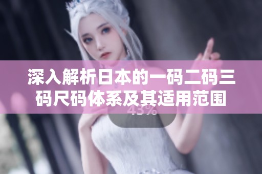 深入解析日本的一码二码三码尺码体系及其适用范围