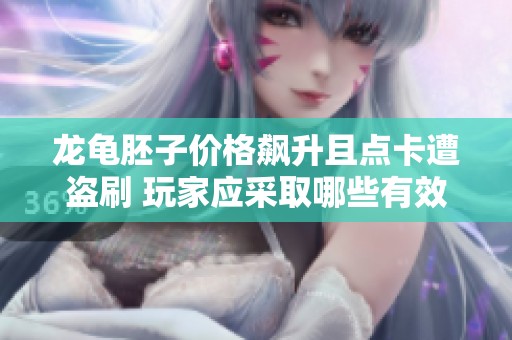 龙龟胚子价格飙升且点卡遭盗刷 玩家应采取哪些有效措施应对这一危机
