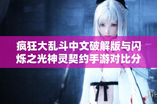 疯狂大乱斗中文破解版与闪烁之光神灵契约手游对比分析，让你了解哪个更值得体验