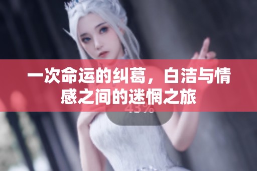 一次命运的纠葛，白洁与情感之间的迷惘之旅