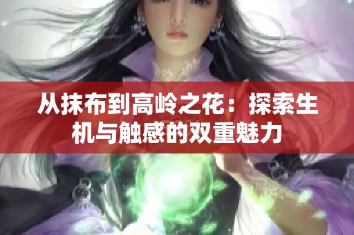 从抹布到高岭之花：探索生机与触感的双重魅力