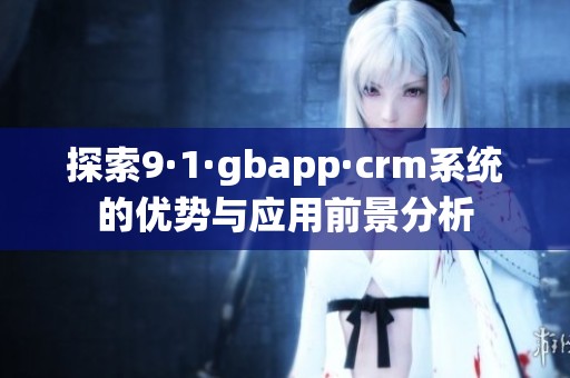 探索9·1·gbapp·crm系统的优势与应用前景分析