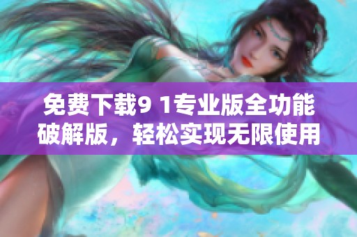 免费下载9 1专业版全功能破解版，轻松实现无限使用权限