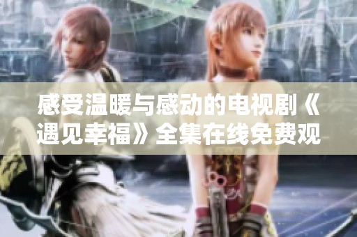 感受温暖与感动的电视剧《遇见幸福》全集在线免费观看