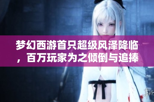 梦幻西游首只超级风泽降临，百万玩家为之倾倒与追捧