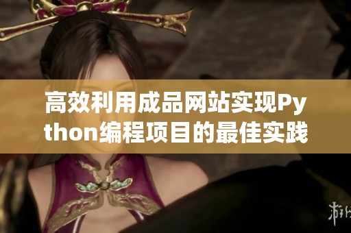 高效利用成品网站实现Python编程项目的最佳实践与技巧