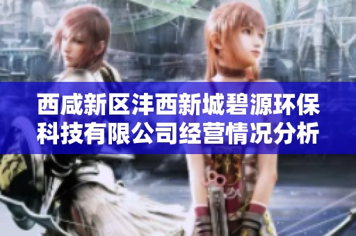 西咸新区沣西新城碧源环保科技有限公司经营情况分析与行业前景探讨
