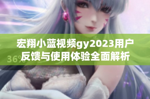 宏翔小蓝视频gy2023用户反馈与使用体验全面解析
