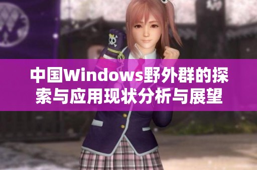 中国Windows野外群的探索与应用现状分析与展望