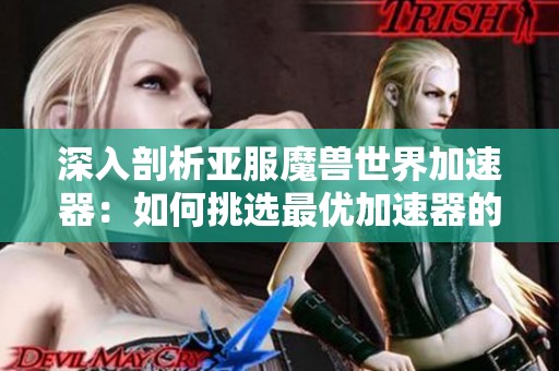 深入剖析亚服魔兽世界加速器：如何挑选最优加速器的全面指南