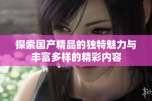 探索国产精品的独特魅力与丰富多样的精彩内容