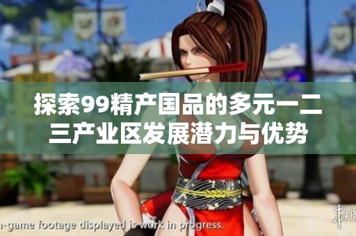 探索99精产国品的多元一二三产业区发展潜力与优势