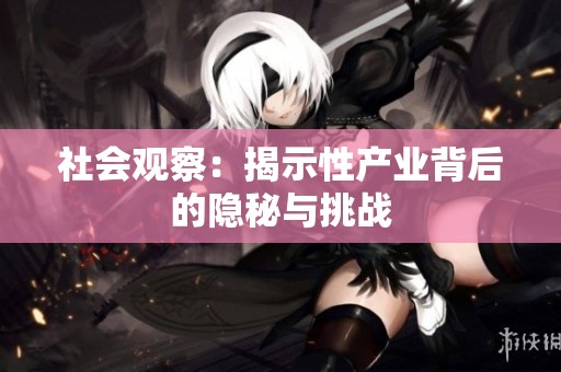 社会观察：揭示性产业背后的隐秘与挑战
