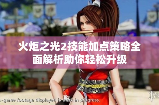 火炬之光2技能加点策略全面解析助你轻松升级