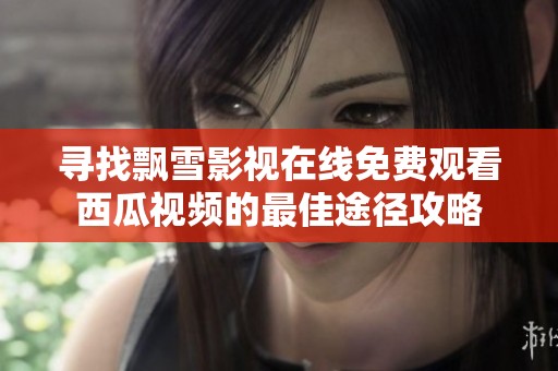 寻找飘雪影视在线免费观看西瓜视频的最佳途径攻略
