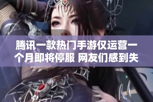 腾讯一款热门手游仅运营一个月即将停服 网友们感到失望