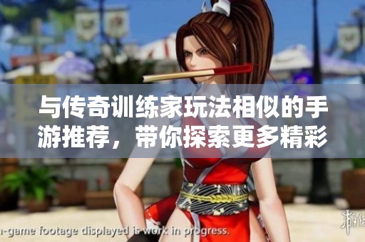 与传奇训练家玩法相似的手游推荐，带你探索更多精彩游戏体验