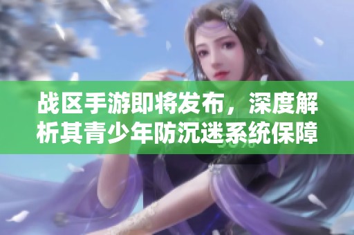 战区手游即将发布，深度解析其青少年防沉迷系统保障健康措施