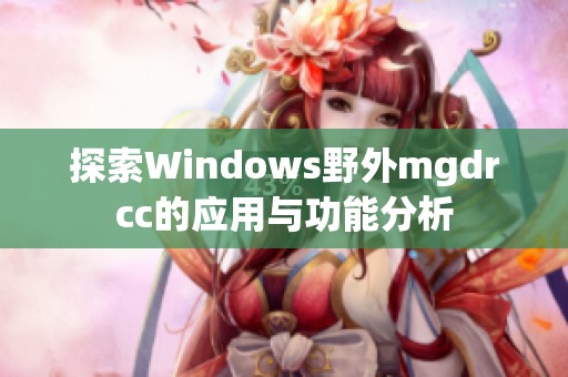 探索Windows野外mgdrcc的应用与功能分析