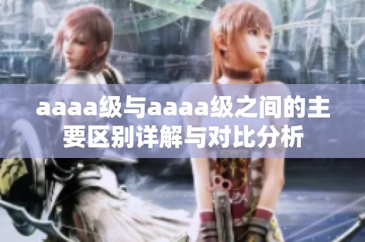 aaaa级与aaaa级之间的主要区别详解与对比分析