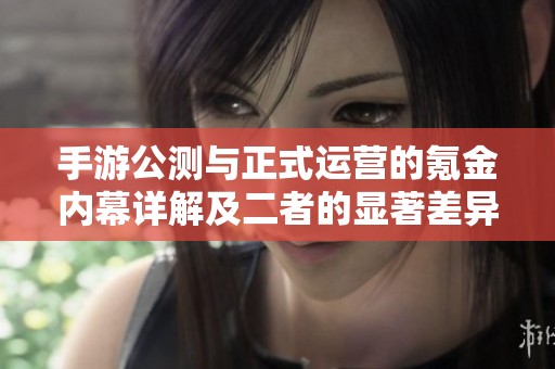 手游公测与正式运营的氪金内幕详解及二者的显著差异