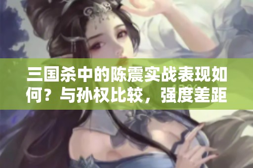 三国杀中的陈震实战表现如何？与孙权比较，强度差距显著！