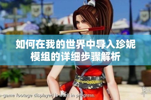 如何在我的世界中导入珍妮模组的详细步骤解析