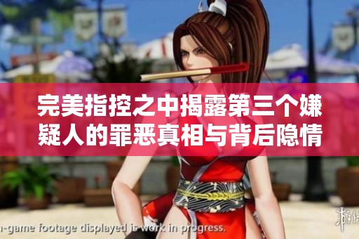 完美指控之中揭露第三个嫌疑人的罪恶真相与背后隐情