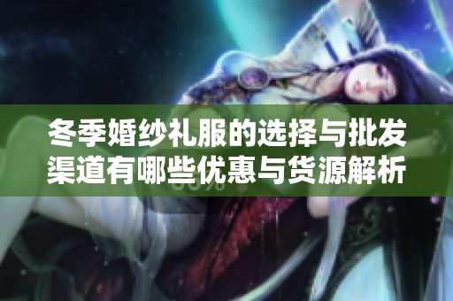 冬季婚纱礼服的选择与批发渠道有哪些优惠与货源解析
