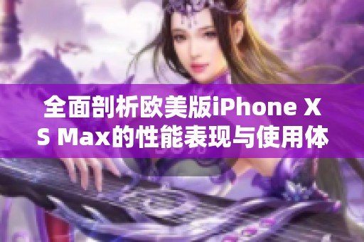 全面剖析欧美版iPhone XS Max的性能表现与使用体验