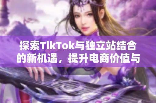探索TikTok与独立站结合的新机遇，提升电商价值与用户体验