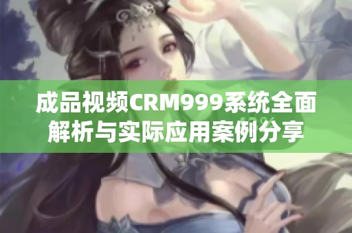 成品视频CRM999系统全面解析与实际应用案例分享