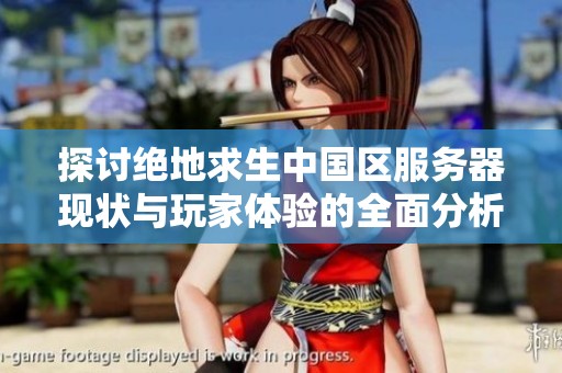 探讨绝地求生中国区服务器现状与玩家体验的全面分析