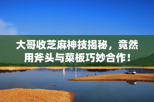 大哥收芝麻神技揭秘，竟然用斧头与菜板巧妙合作！