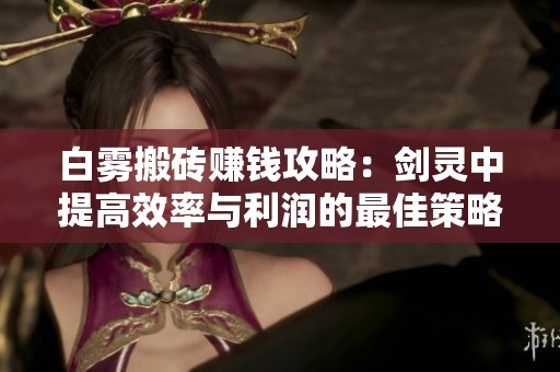 白雾搬砖赚钱攻略：剑灵中提高效率与利润的最佳策略分析