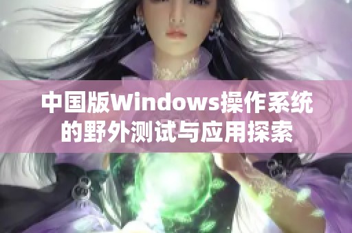 中国版Windows操作系统的野外测试与应用探索