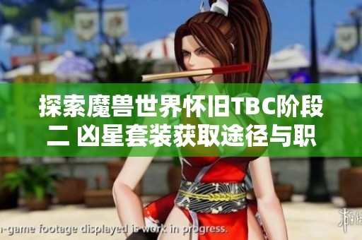 探索魔兽世界怀旧TBC阶段二 凶星套装获取途径与职业分析