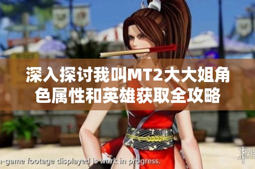 深入探讨我叫MT2大大姐角色属性和英雄获取全攻略