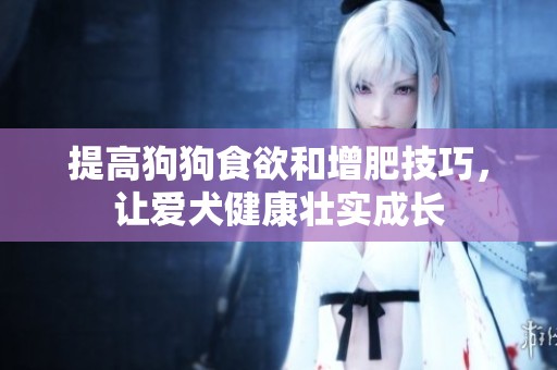 提高狗狗食欲和增肥技巧，让爱犬健康壮实成长