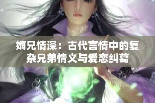 嫡兄情深：古代言情中的复杂兄弟情义与爱恋纠葛